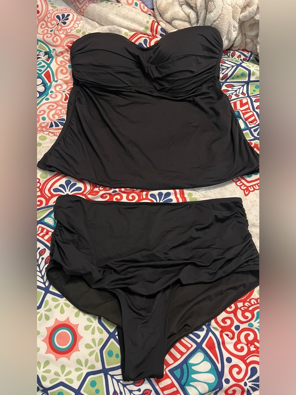 Black Tankini Swim Set